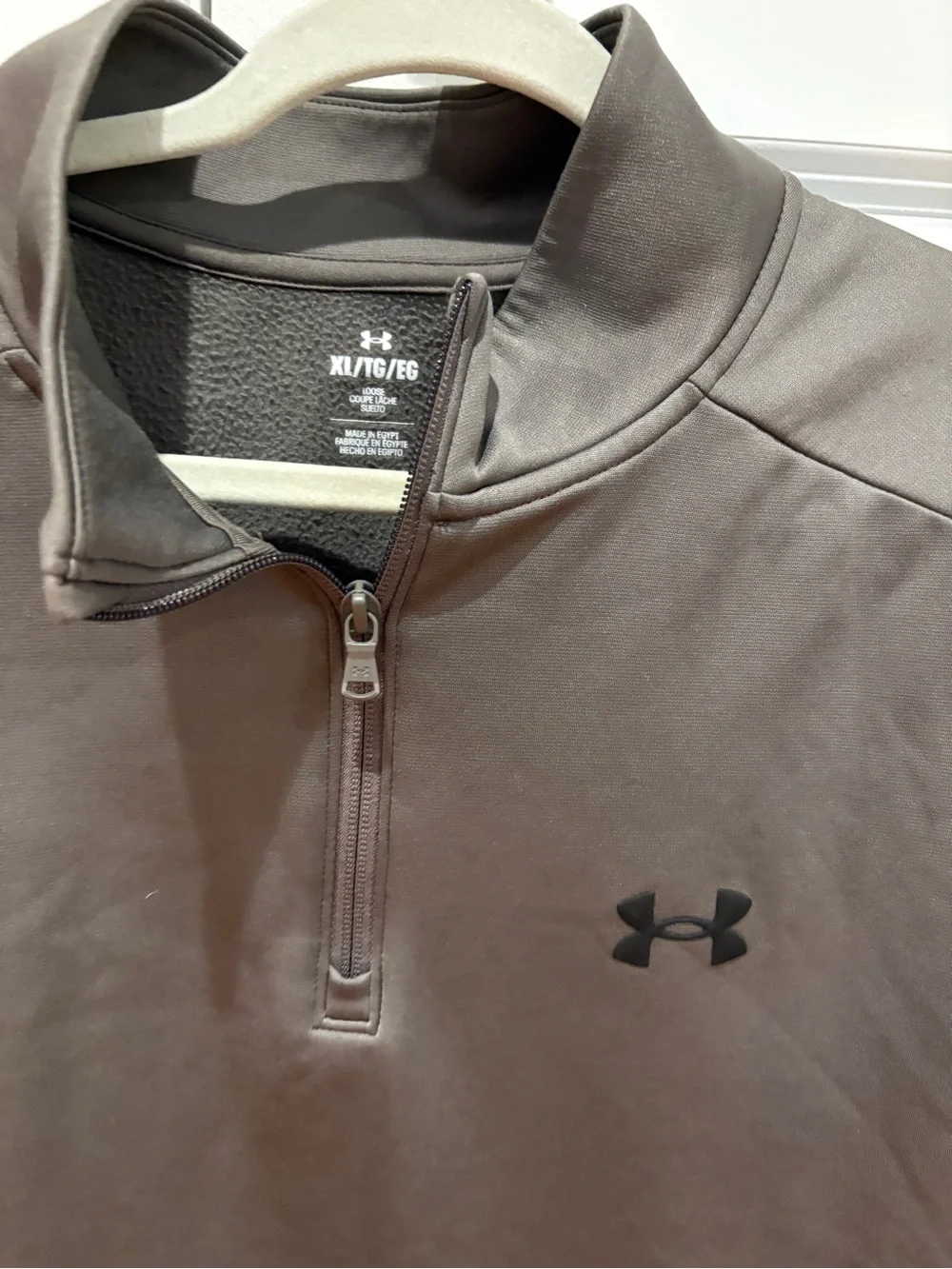 Under Armour Men's Quarter-Zip Performance Pullover in Gray